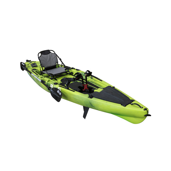 Pedal Pro Fish - 3.6m Pedal-Powered Fishing Kayak Apple Green Black Camo 4