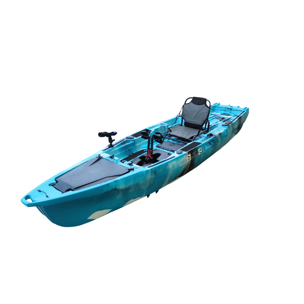 Pedal Pro Fish - 3.9m Pedal-Powered Fishing Kayak w/ MaxDrive 360 ocean blue camo 3