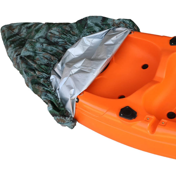 Kayak Canoe Cover Waterproof on orange kayak