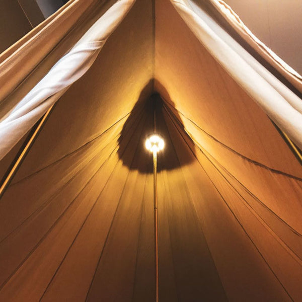 LED Bell Tent Pole Light