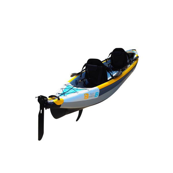 BAY SPORTS Air Glide 473 4.73m Drop Stitch Inflatable Kayak (rear angle view)