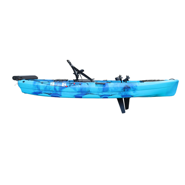 Pedal Pro Fish 3.4m Flap-Powered Blue Camo (side view)
