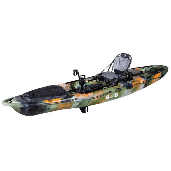 Pedal Pro FishXL 4m 13ft Pedal Powered FIshing Kayak Jungle Camo Front Side