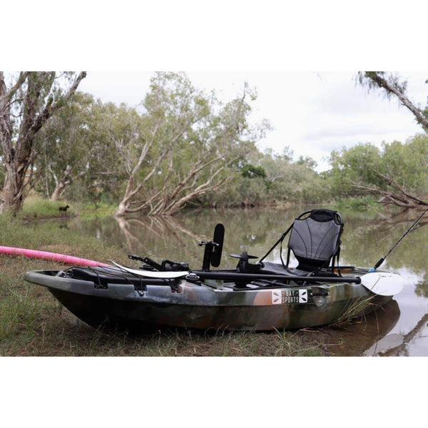 Pedal Pro Fish Pedal Kayak 3.2m 10ft Bay Sports on water