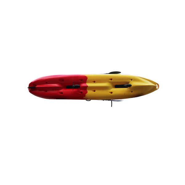 PedalProFish-4.3m Tandem Pedal Powered Fishing kayak Red/Yellow