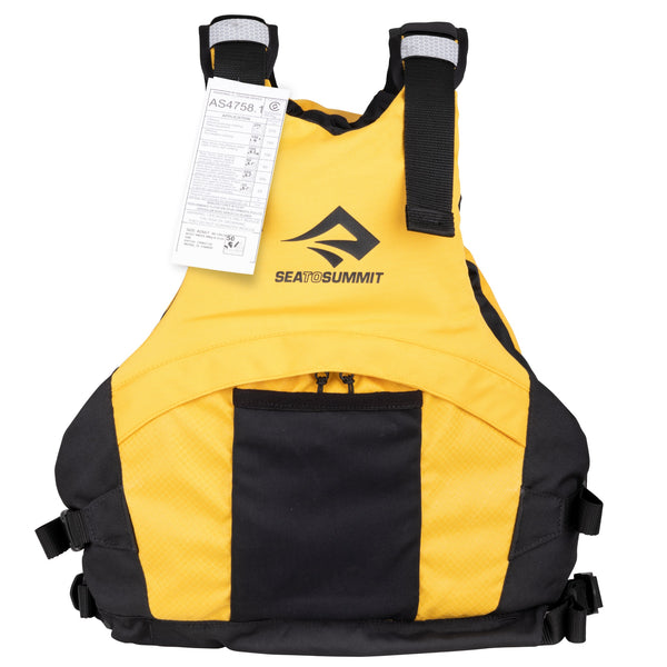 Resolve PFD Lifejacket for Touring Kayak Yellow (front)