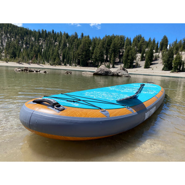 Bay Sports 11' Mandala Series - Inflatable Yoga Stand Up Paddle Board on river