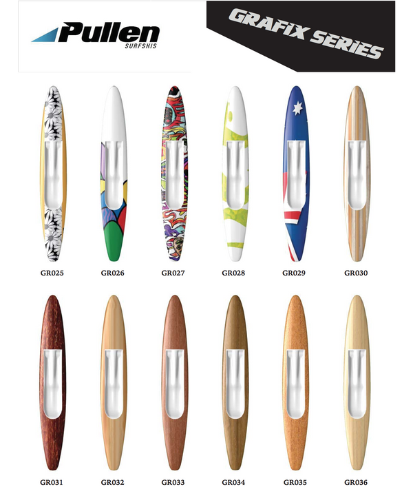 12 models of ocean skis including GR025-GR036 with colorful and plain designs