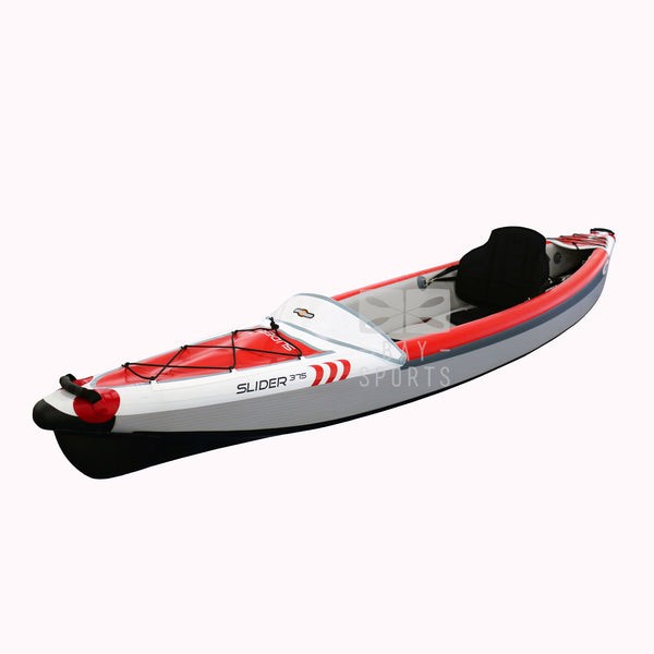 KXone Slider 375 Drop Stitch Inflatable Collapsible Single Kayak Front View