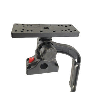 Universal Compact Portable Transducer Arm & Fishfinder Mount (Base Mounted).