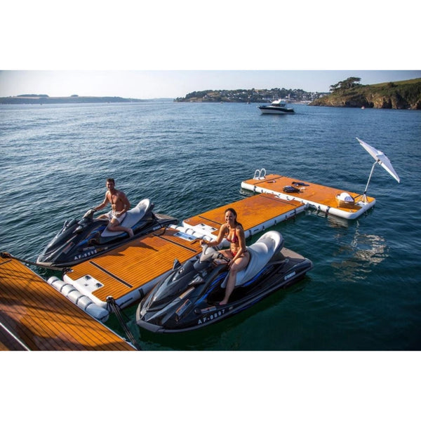 Wood Look Teak Deck Pad Air Pontoon for jet ski watercraft