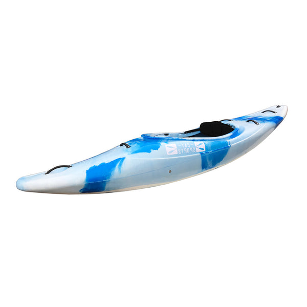 Bay Sports Gladiator White Water Kayak (side) White Blue