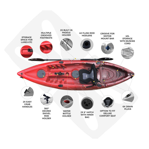 Bonito Angler - 2.9m Fishing Kayak