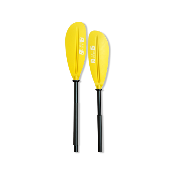 2-piece Fibreglass Blade with Aluminium Shaft Kayak Paddle split