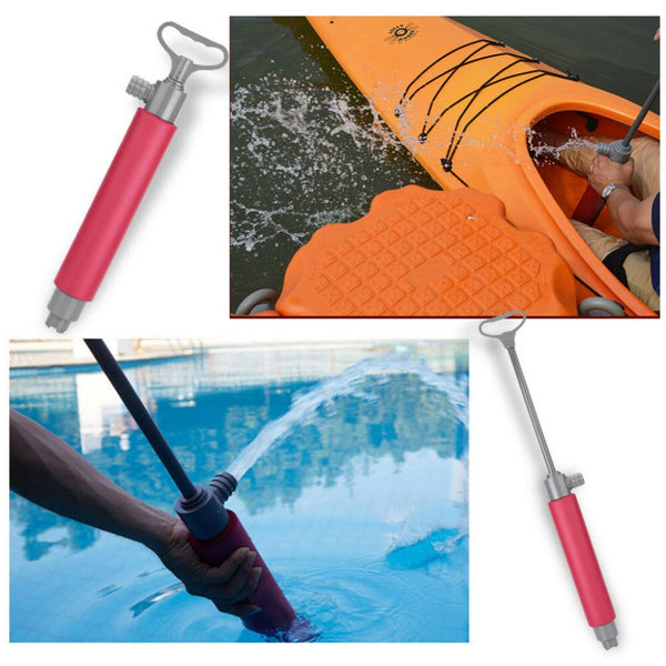 Bilge Hand Pump for Kayak (red colour) instructions