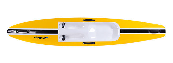 Upper view of the 3.0 Surf Ski with Fibreglass & carbon composite / core-mat / vinylester resin laminate