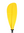 2-piece Fibreglass Blade Yellow with Aluminium Shaft Kayak Paddle 